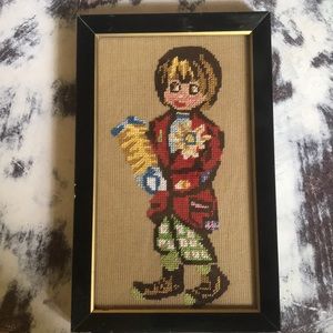 VINTAGE 🤡CIRCUS NEEDLEPOINT